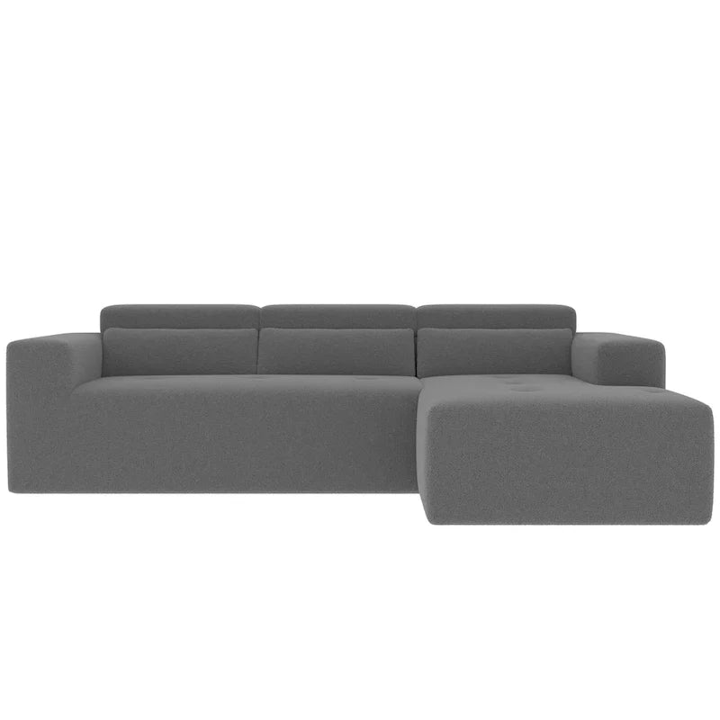 Christopher Knight Home - 109 Modern L-Shaped Modular Sectional Sofa in Teddy Fabric with Chaise and Pillows - image 28