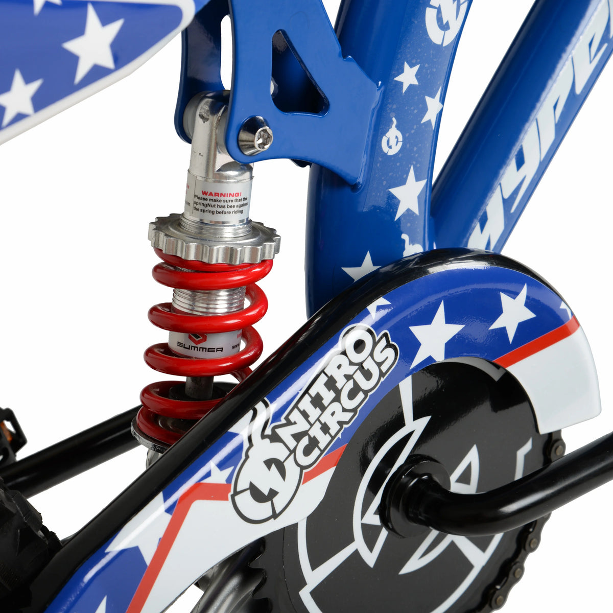 16" Hyper Bicycles Nitro Circus Motobike, Blue, Unisex, Child, Kids Age 4-8 Years - image 6