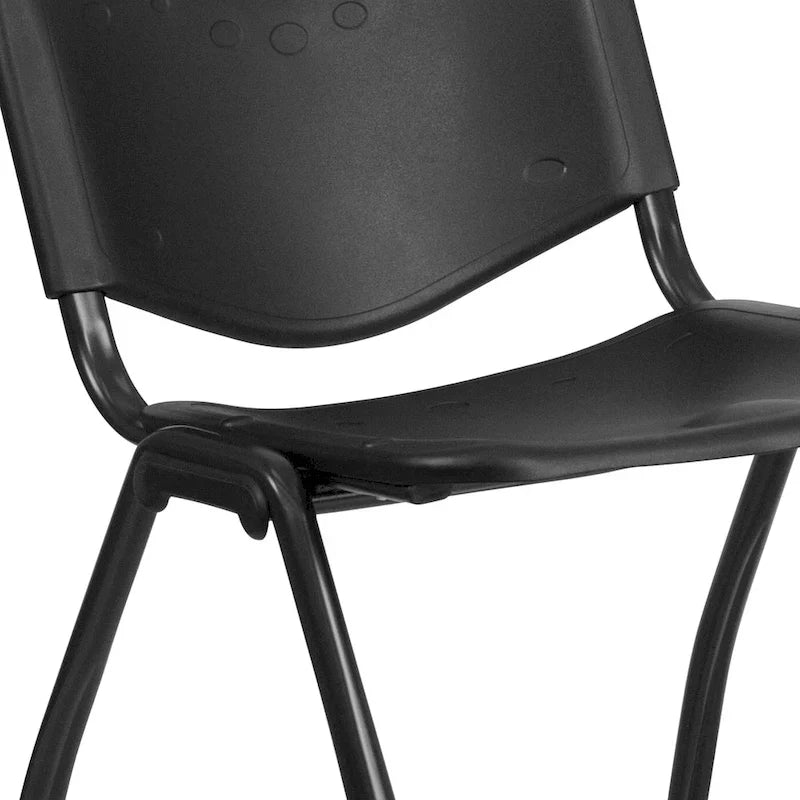 880 lb. Capacity Heavy-Duty Plastic Stackable Chair with Carrying Handle - image 11