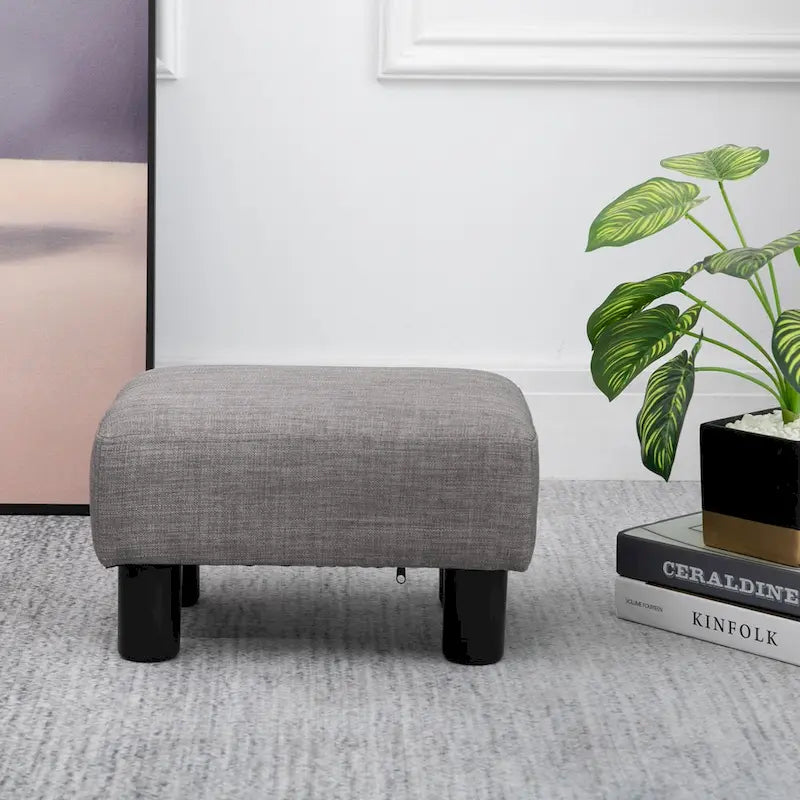 Copper Grove Chaparro Contemporary Linen Footrest Ottoman - image 9