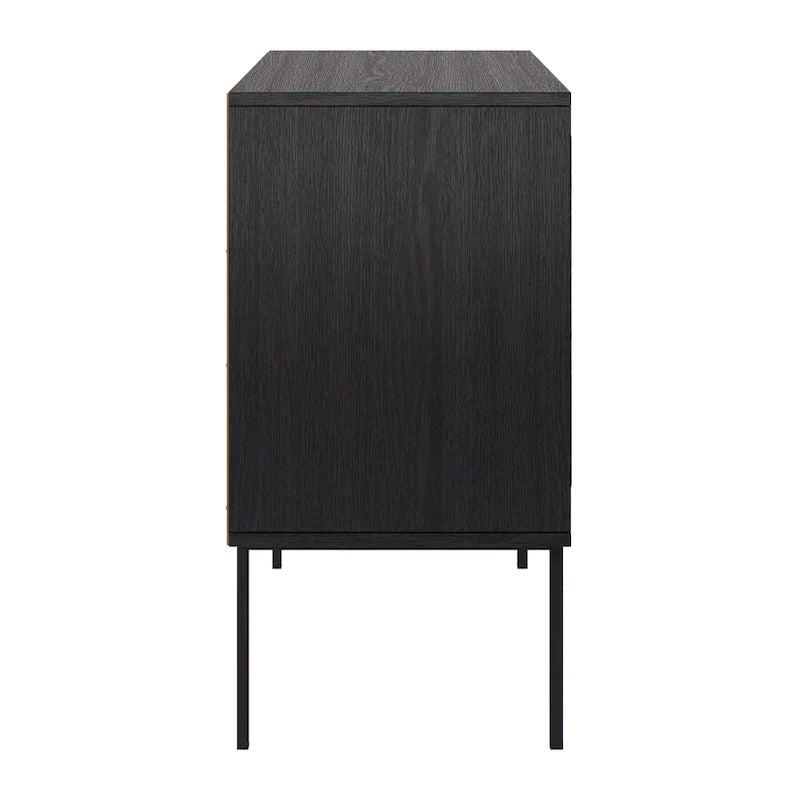 2-Door Rattan Storage Cabinet with Sideboard Design - image 18