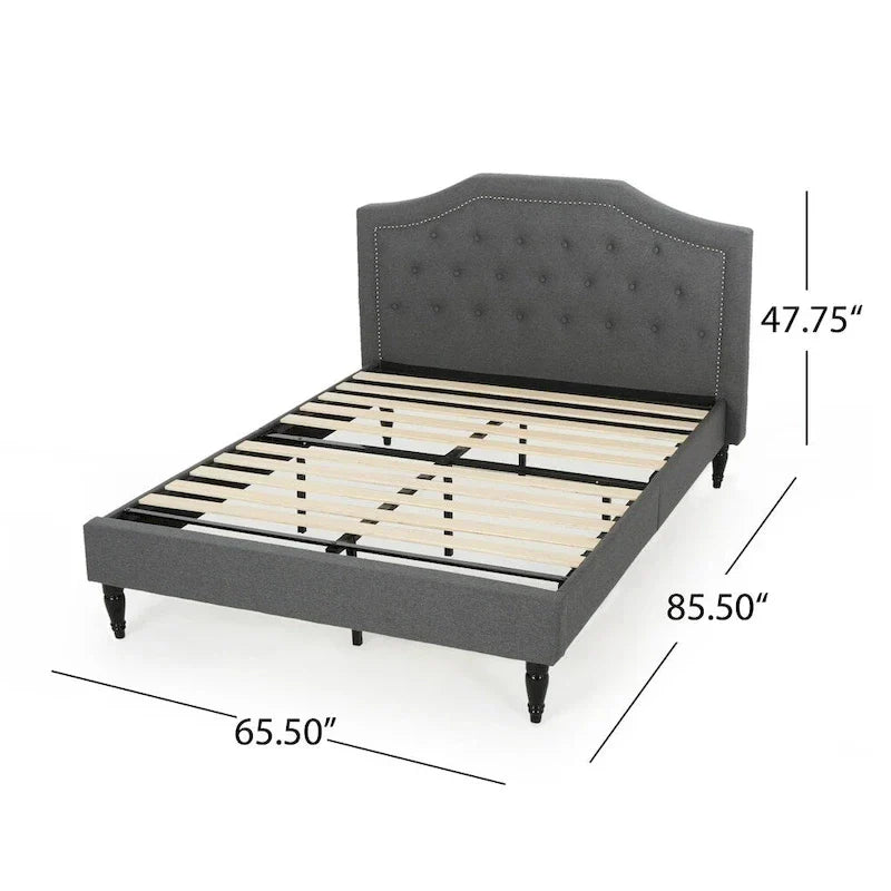 Christopher Knight Home Elinor Queen Upholstered Platform Bed - image 26