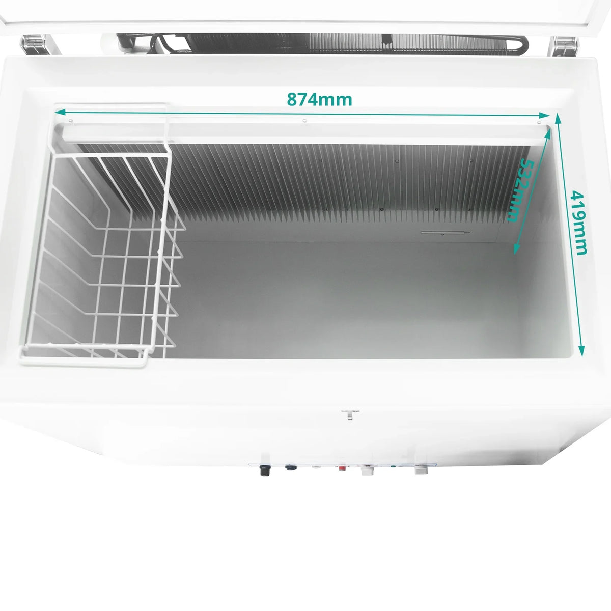 7 Cu ft Chest Freezer, LPG/110v 2 Way Propane Off Grid Lock and Top Open Door Outdoor Camping White - image 7