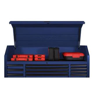 2025 56 in. W x 22 in. D Heavy Duty 23-Drawer Combination Rolling Tool Chest and Top Tool Cabinet Set in Matte Blue - image 5