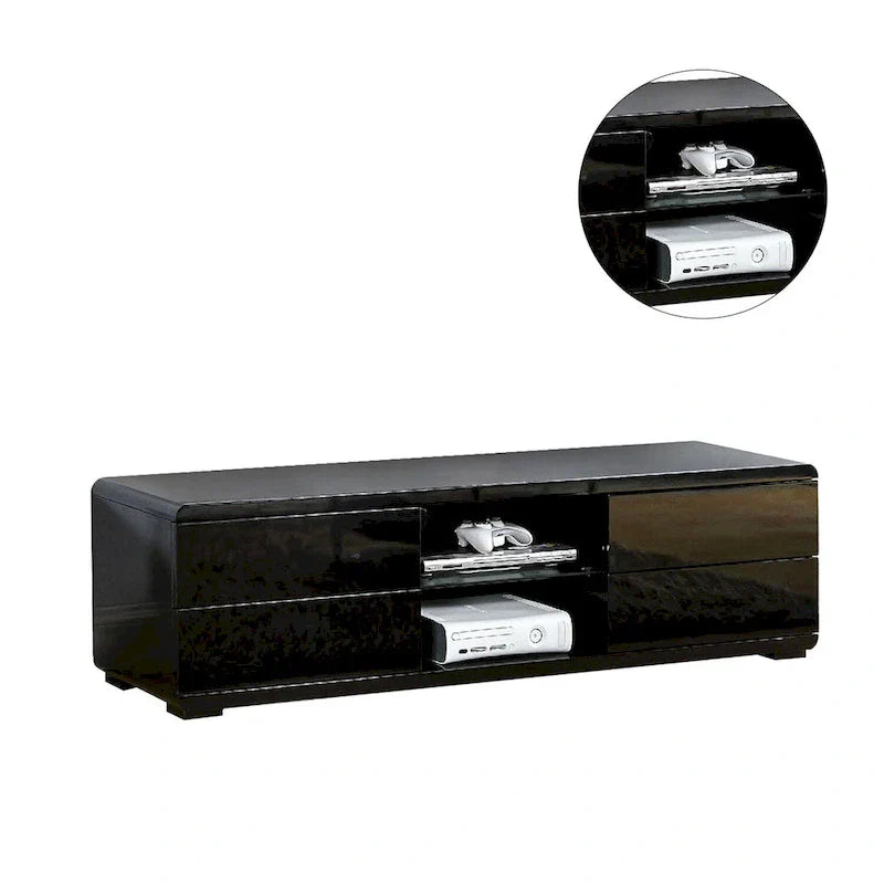 High Gloss Lacquer TV Stand with 4 Drawers - image 6