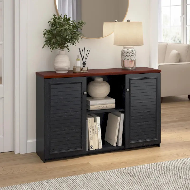 Bush Furniture Fairview Accent Cabinet Featuring Doors and Shelves - image 4
