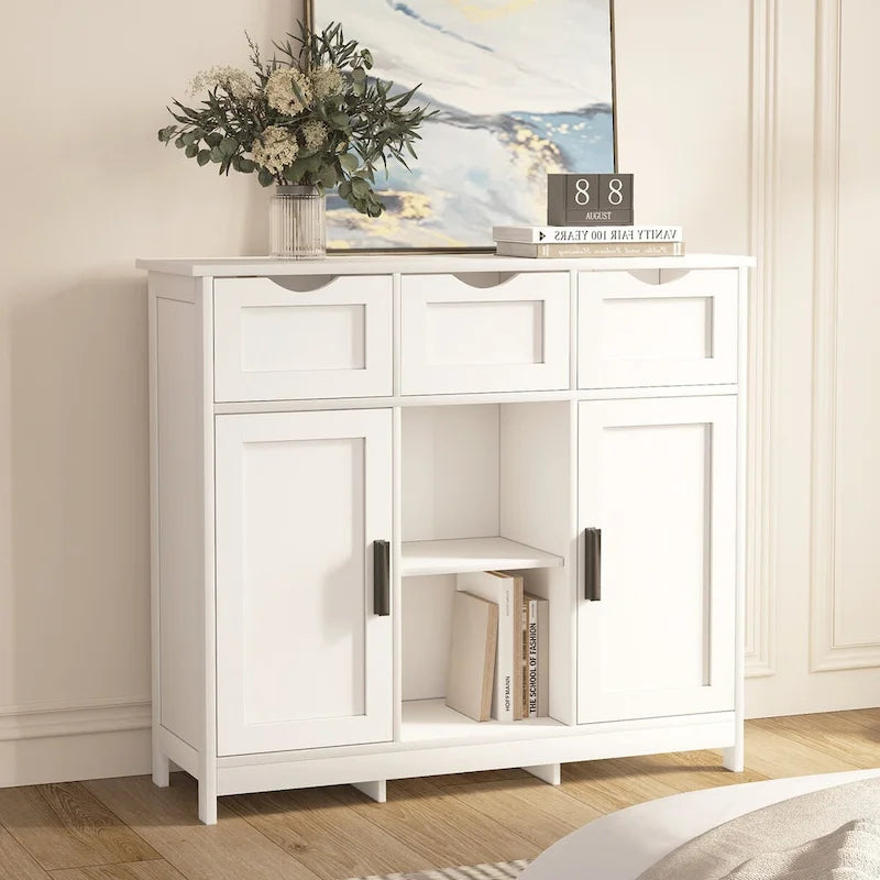Roomfitters Morden Buffet Sideboard Cabinet with Doors and Drawers - Stylish Coffee Bar and Storage Solution - image 13