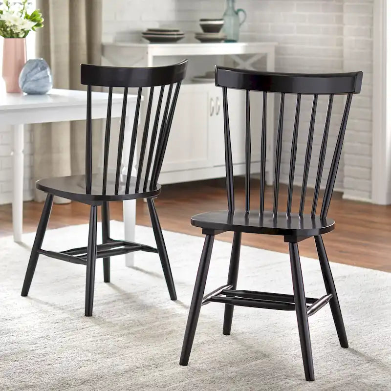Set of 2 Venice Solid Wood Spindle Dining Chairs by Simple Living - image 4