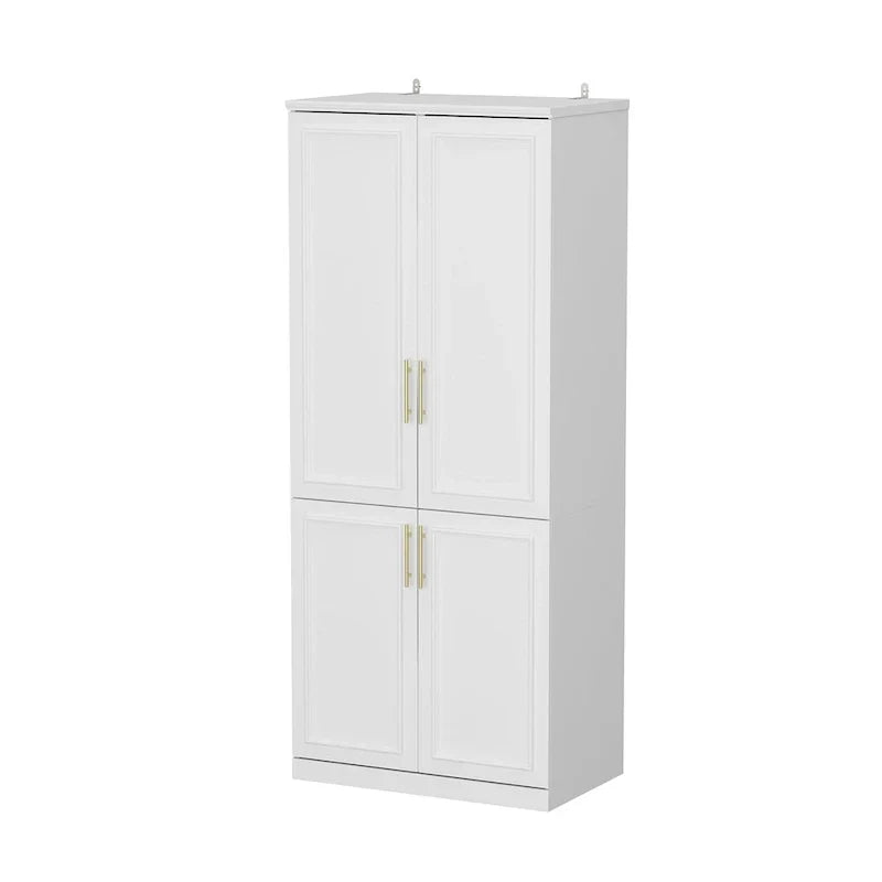 74.8-Inch Tall Large Modular Wardrobe Closet with Glass Doors - image 31