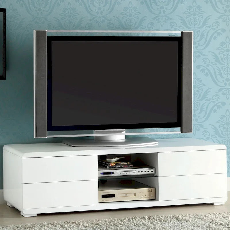 High Gloss Lacquer TV Stand with 4 Drawers - image 8