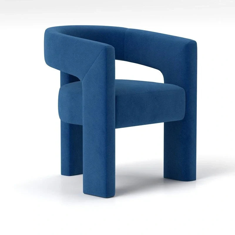 SEYNAR Contemporary Glam Velvet Dining Chair with Open-Back Design - image 10