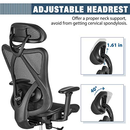 SUNNOW Ergonomic Office Chair, Mesh Computer Desk Chair , High Back Executive Task Chair - image 13