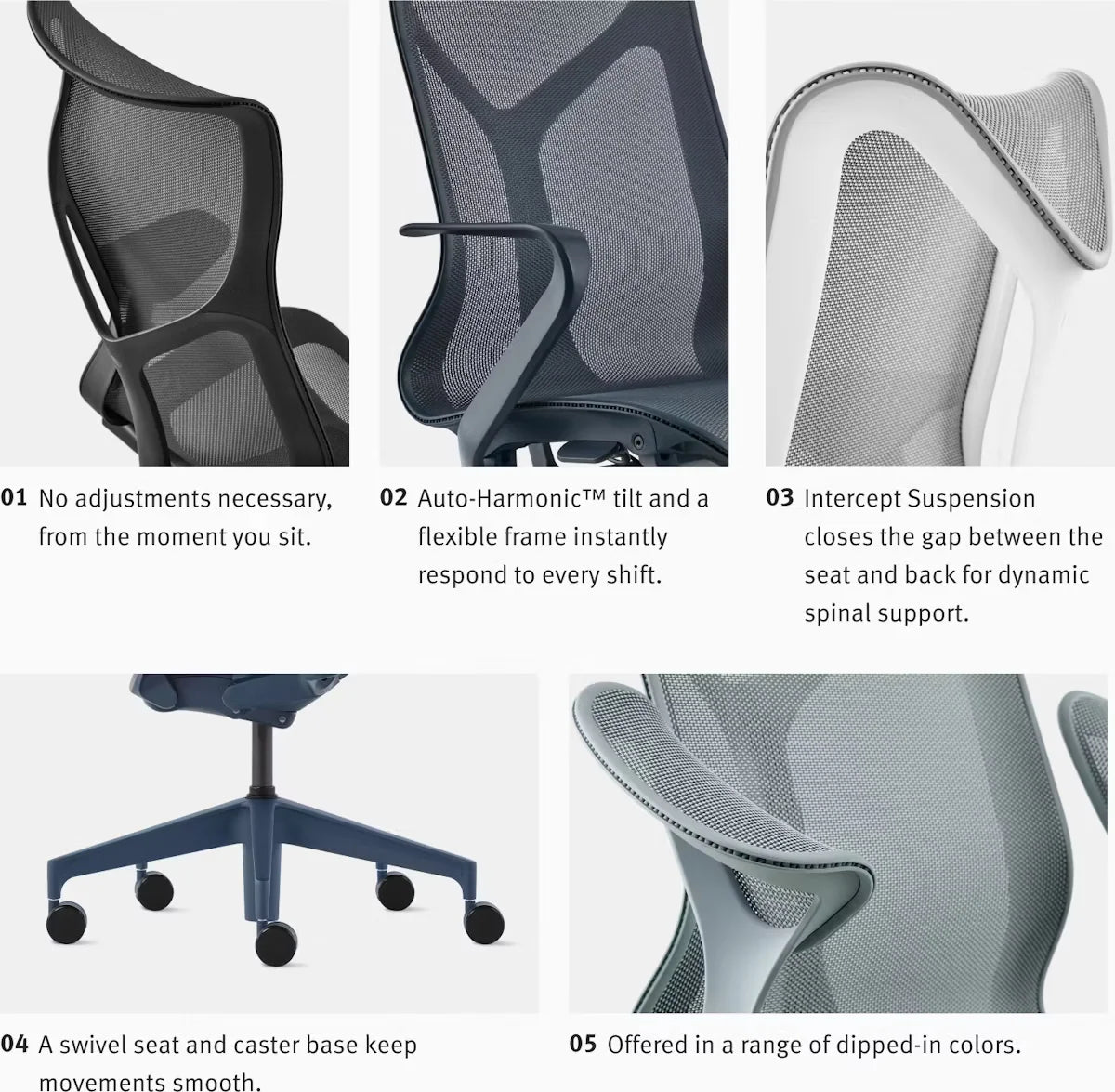 Mid-Back Ergonomic Office Chair - image 8