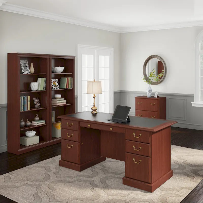 Saratoga Executive Desk with Drawers and Storage by Bush Furniture - image 17