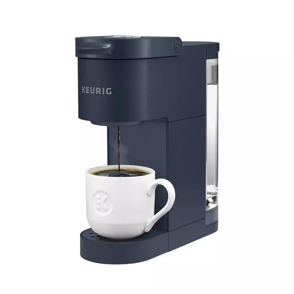 Keurig K-Mini Go, Multicup Reservoir Single-Serve K-Cup Pod Coffee Maker with Strong Brew Button / Navy - image 1