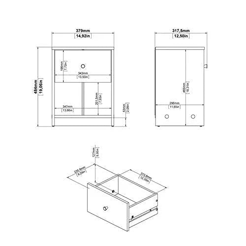 Home Square 3 Piece Bedroom Set with 6-Drawer Double Dresser - image 4