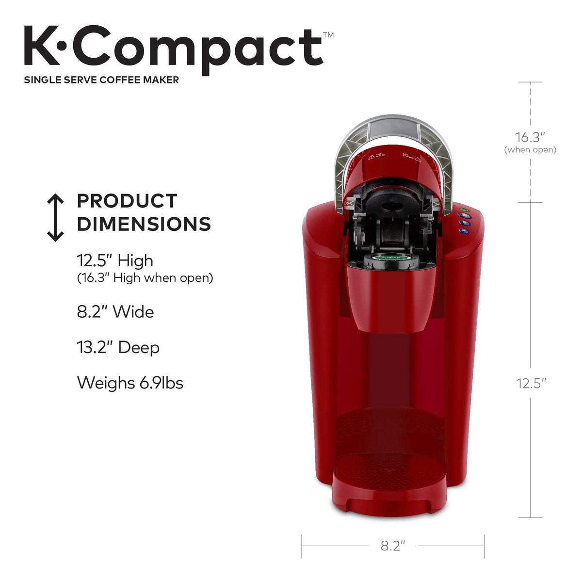 Keurig K-Compact Single-Serve K-Cup Pod Coffee Maker, Black - image 15