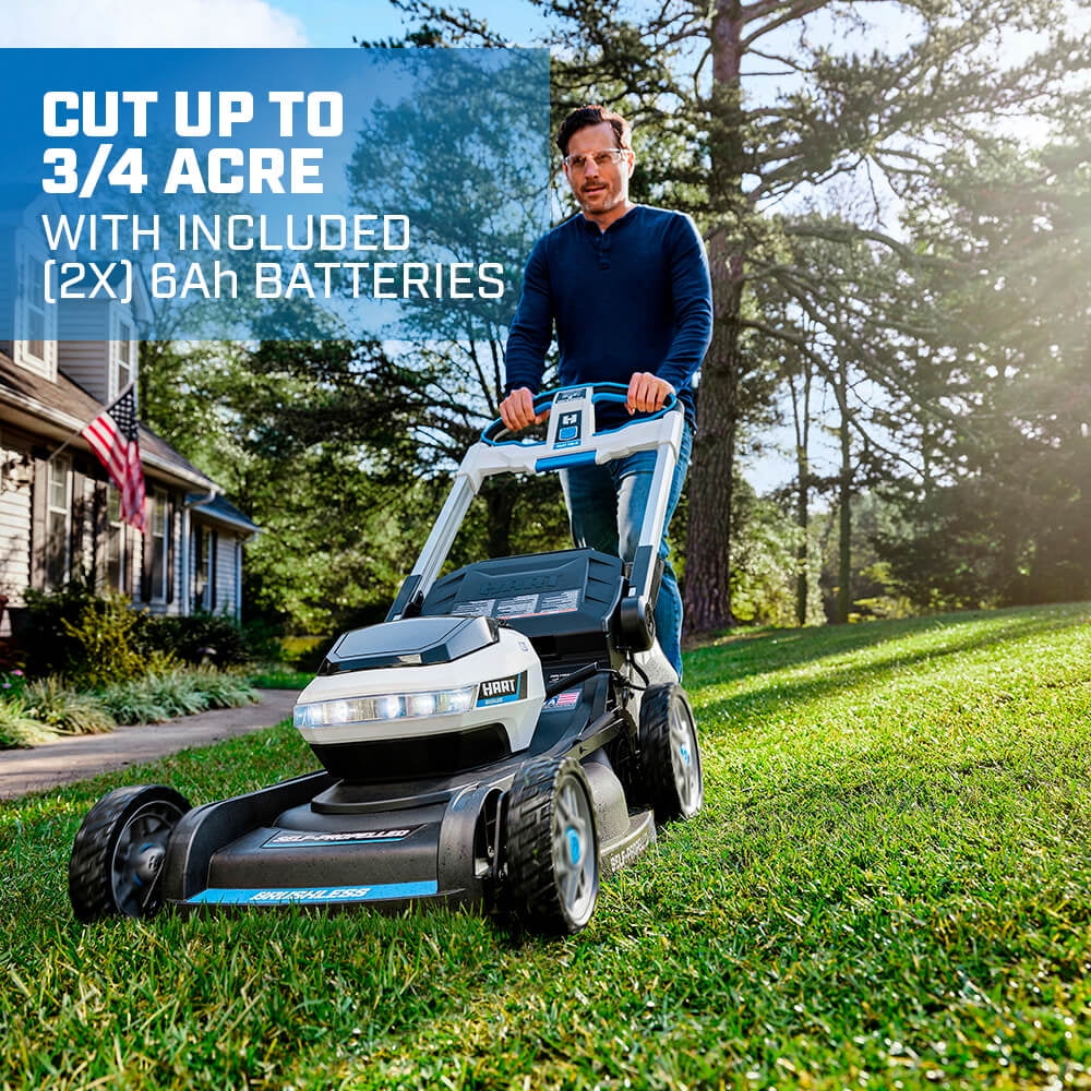 HART 40-Volt 21-inch Supercharge 3-in-1 Self-Propelled Mower Kit, (2) 6.0Ah Lithium-Ion Batteries - image 4