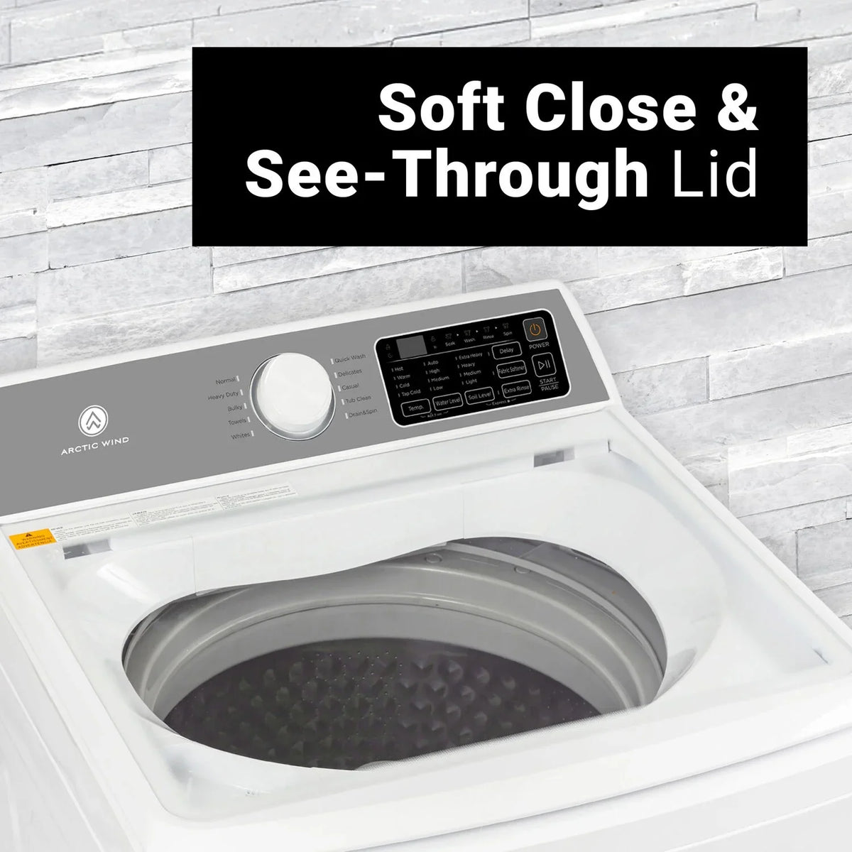 Arctic Wind 3.7-Cu. ft.  Electric Top Load Washer, White, ATLMW37 - image 4