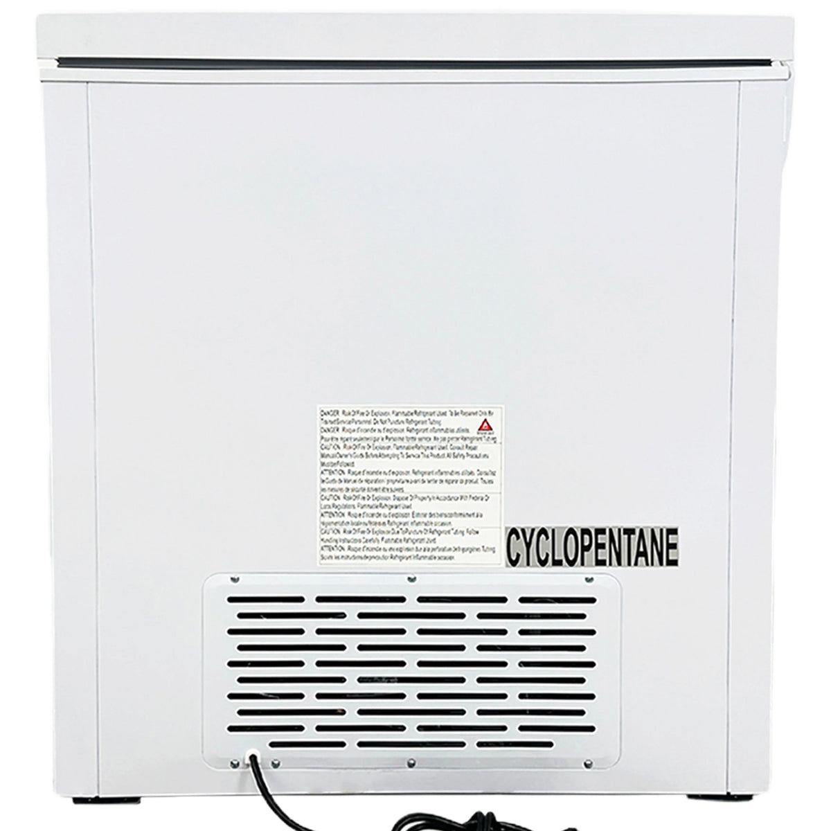 NSF 79 in. Solid Door Commercial Chest Freezer 30 Cu. Ft. Two Door Chest Freezer White - image 4
