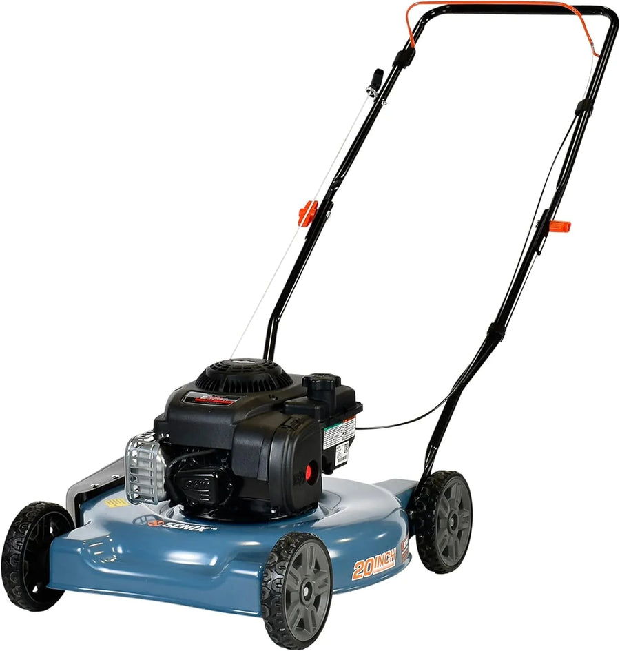 SENIX Gas Lawn Mower, 20-Inch, 125 cc 4-Cycle Briggs & Stratton Engine, Push Lawnmower - image 1