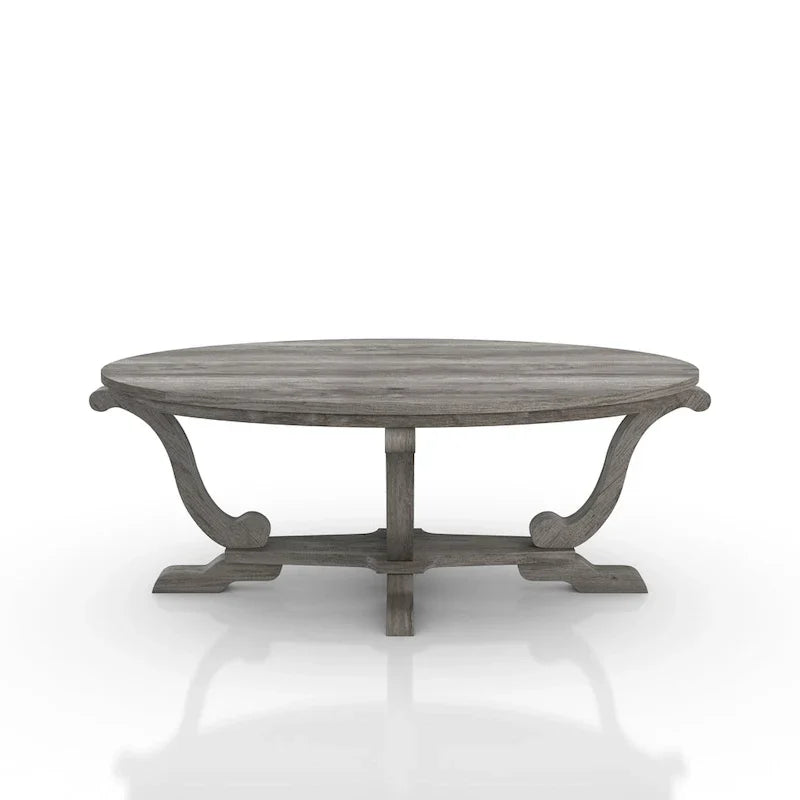 Denhour 48-Inch Vintage Grey Farmhouse Coffee Table - DH BASIC Collection - image 10