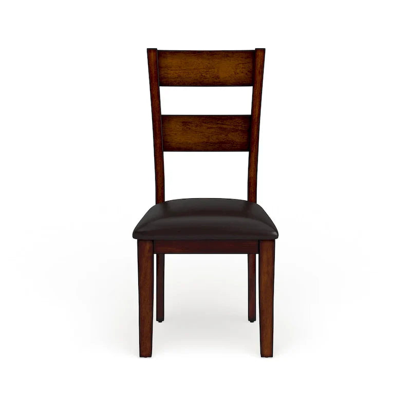 Set of 2 Paur Farmhouse Brown Wooden Dining Chairs by Furniture of America - image 8