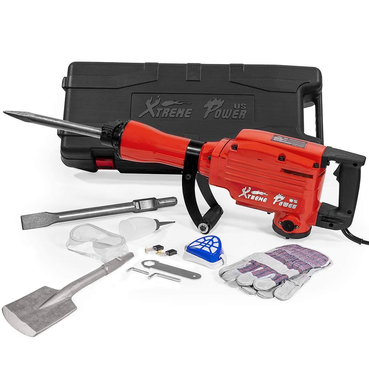 2200W Demolition Jack Hammer Concrete Breaker w/Asphalt + Case - image 1