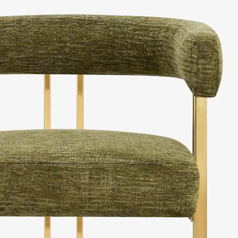 Set of 2 Chenille Upholstered Armchairs - image 23