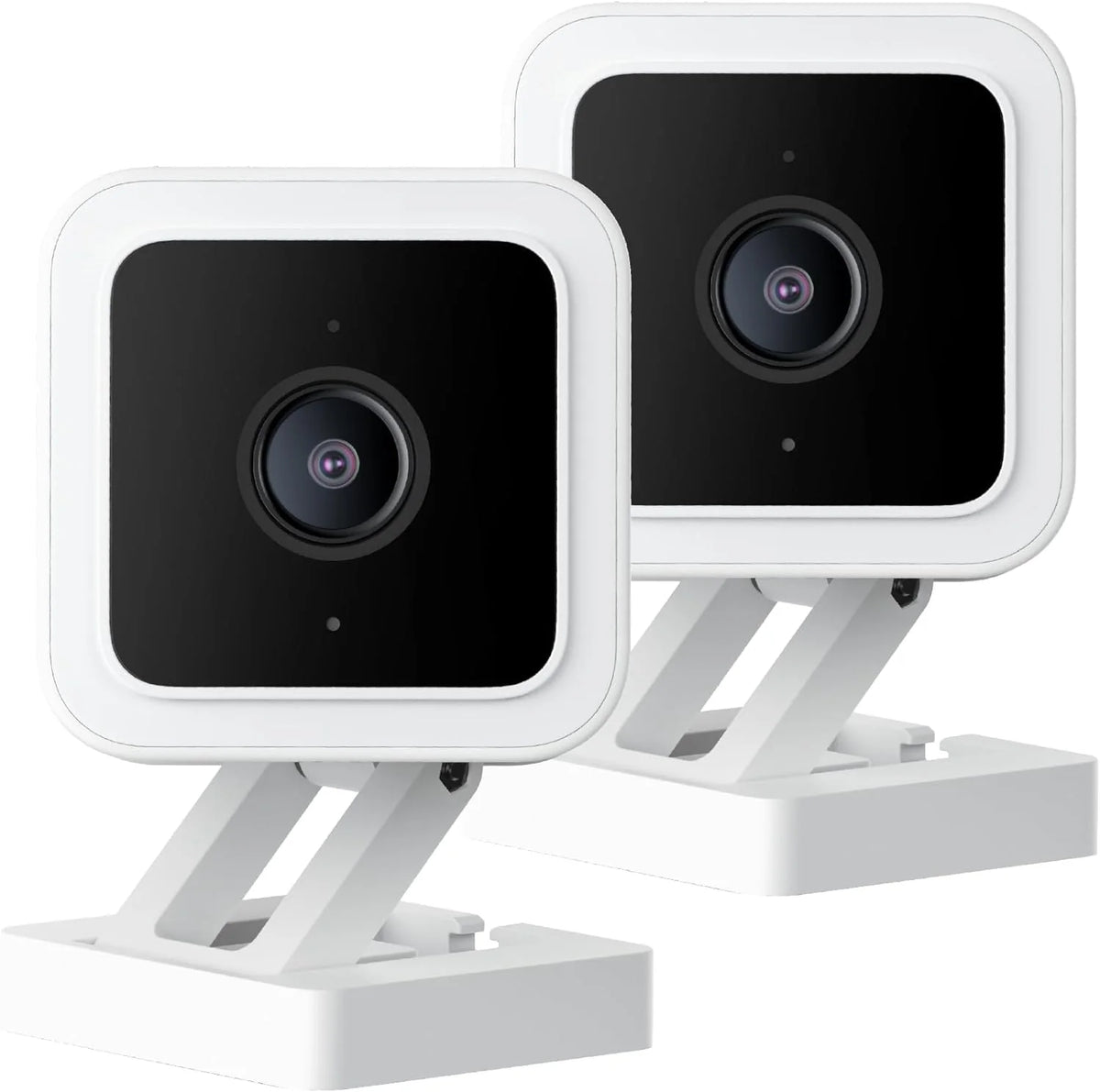 With Color Night Vision, Wired 1080p HD Indoor/Outdoor Security Camera, 2-Way Audio, Works with Alexa, Google Assistant, and IFTTT, 2-Pack - image 1