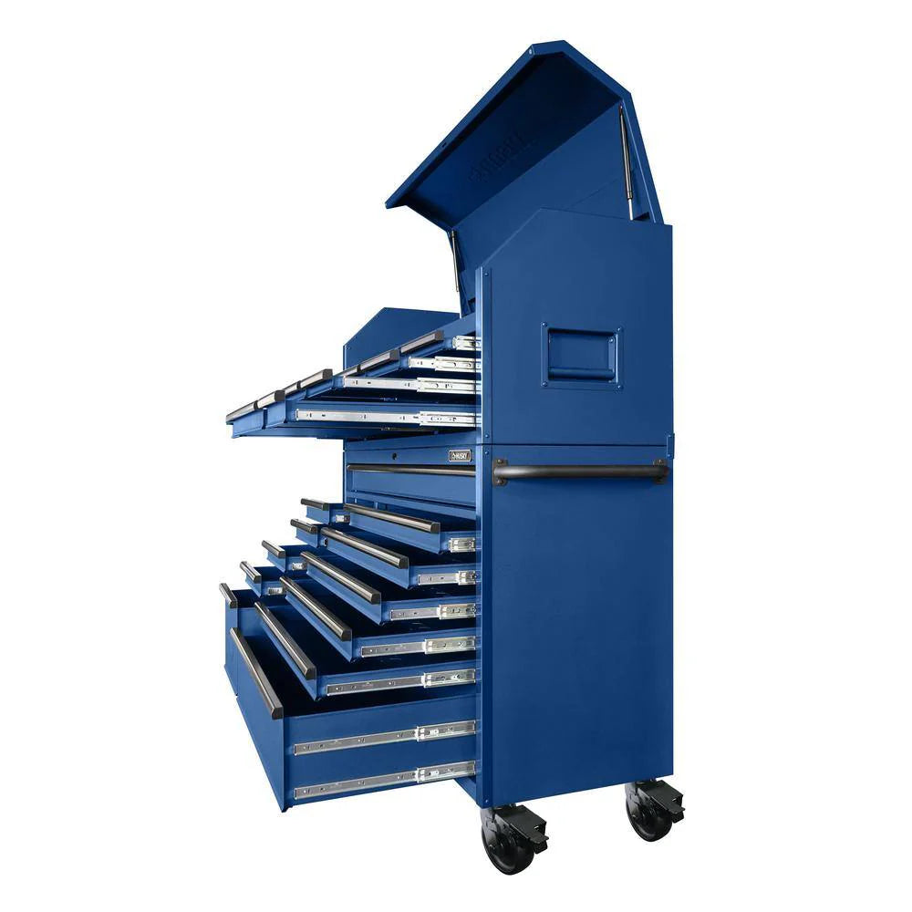 2025 56 in. W x 22 in. D Heavy Duty 23-Drawer Combination Rolling Tool Chest and Top Tool Cabinet Set in Matte Blue - image 7