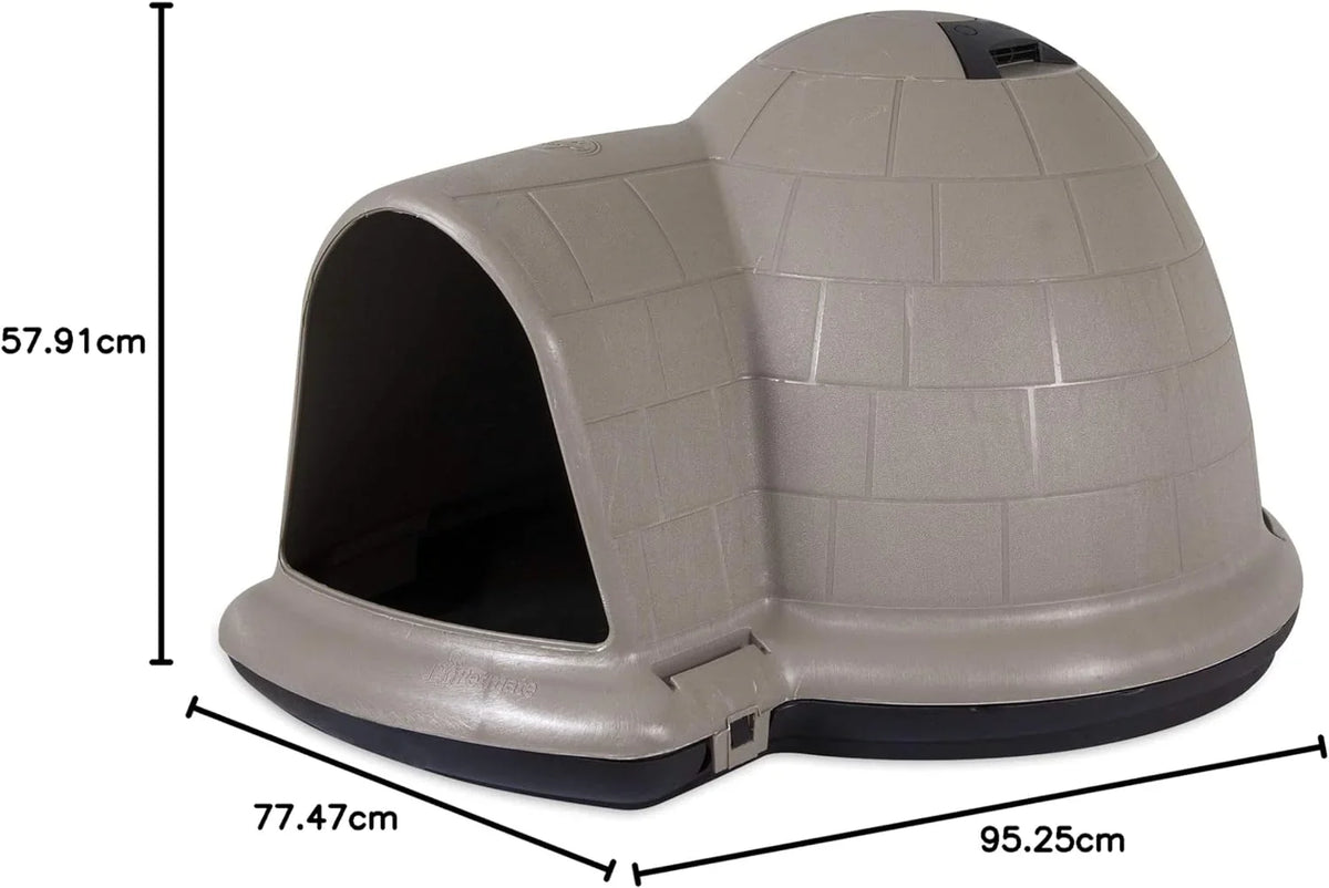 Petmate Indigo Dog House (Igloo Dog House, Made in USA with 90% Recycled Materials, All-Weather Protection Pet Shelter) for XL Dogs -90 to 125 pounds, Made in USA - image 15