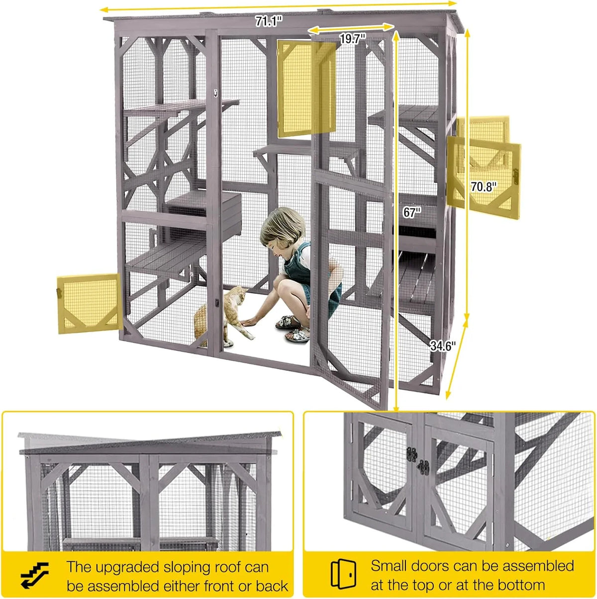 Large Walk-In Outdoor Cat Enclosure - image 11