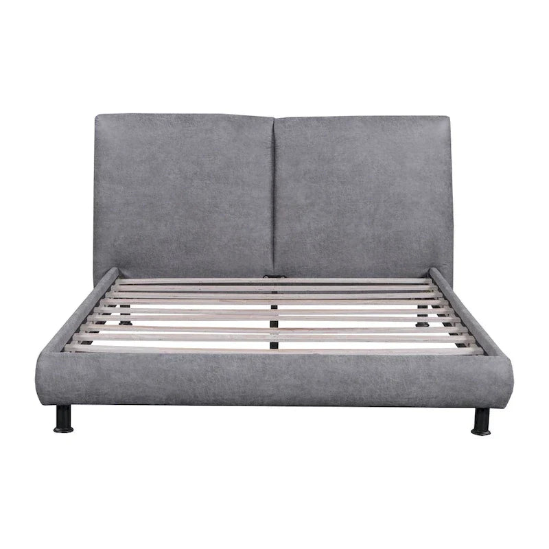 Queen Platform Bed with Dual Oversized Headrests - image 5