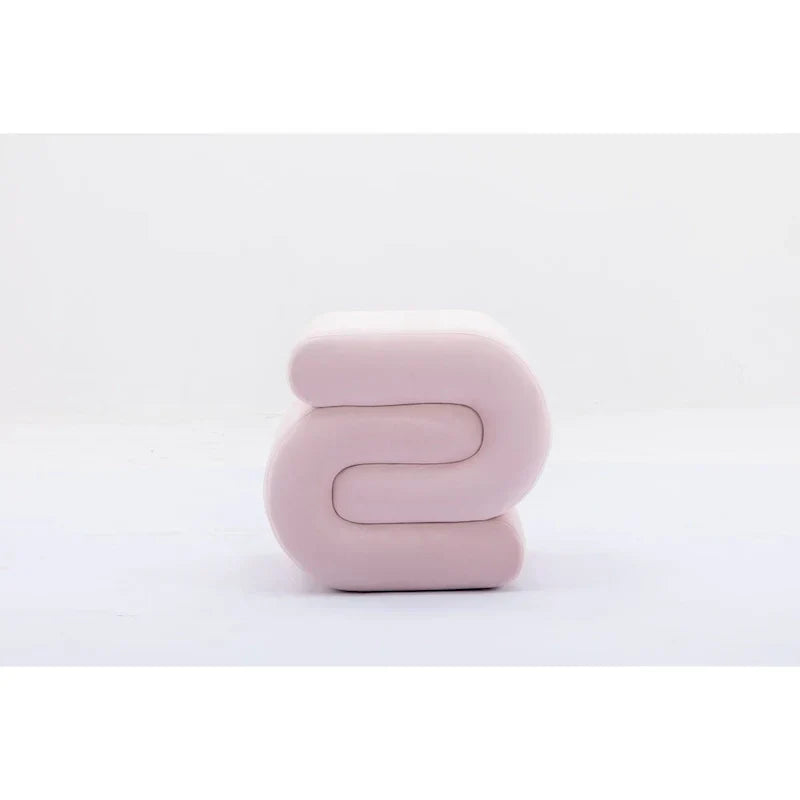 Contemporary S-Shape Ottoman Makeup Stool and Footrest for Living Room and Bedroom - image 37