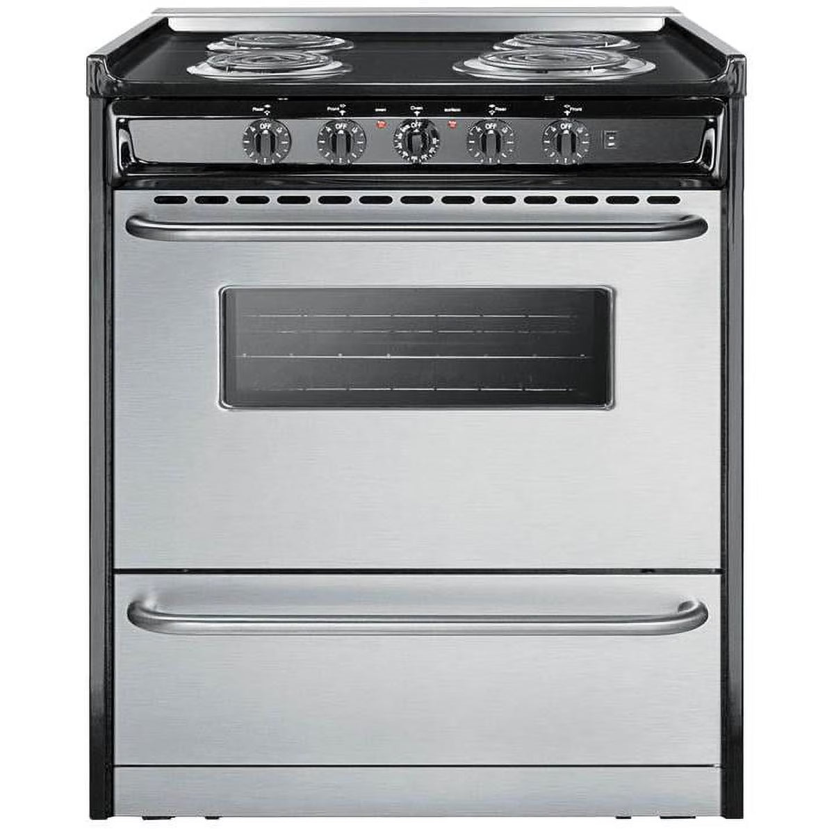 Summit Professional 30-Inch 4-Burner Slide-In Electric Range - image 1
