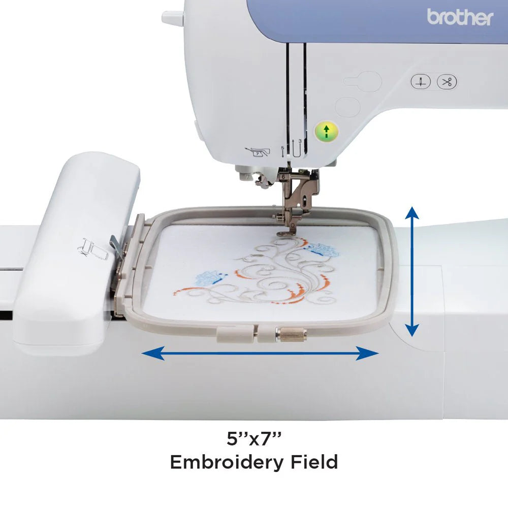 Brother PE800 Computerized Embroidery Machine, 5′′x7′′ Area, LCD Screen, 138 Designs, USB, 11 Fonts - image 6