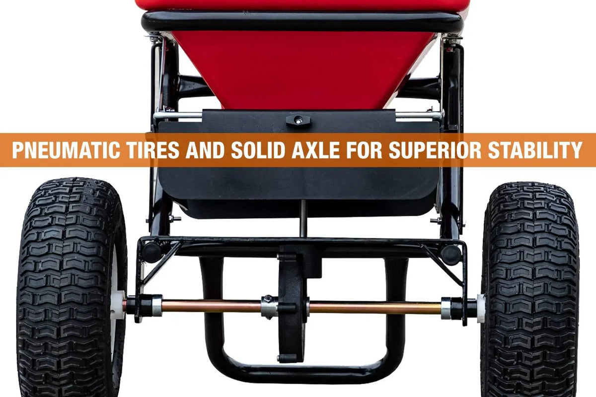 Walk Behind Push Spreader, 100lb Capacity, For Salt, Ice & Snow Melt, Included Grate & Cover With Enclosed Gearbox for Protection. - image 17