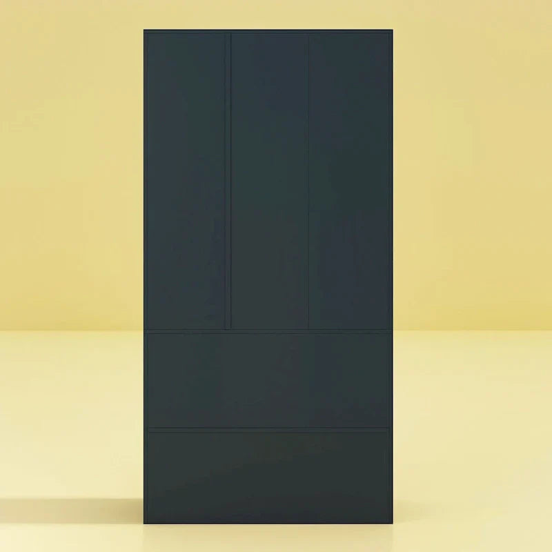Modern Wardrobe Armoire with Mirror Door Drawers and Shelves - image 33