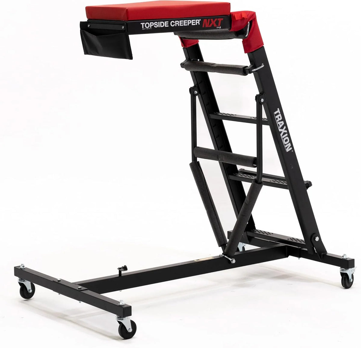 Traxion 3-200 NXT Foldable Topside Engine Creeper, Black - image 1