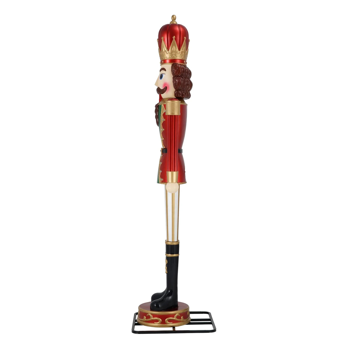 2025 Animated Christmas Nutcracker Blow Mold Decoration, Multicolor, 9', by Holiday Time - image 3