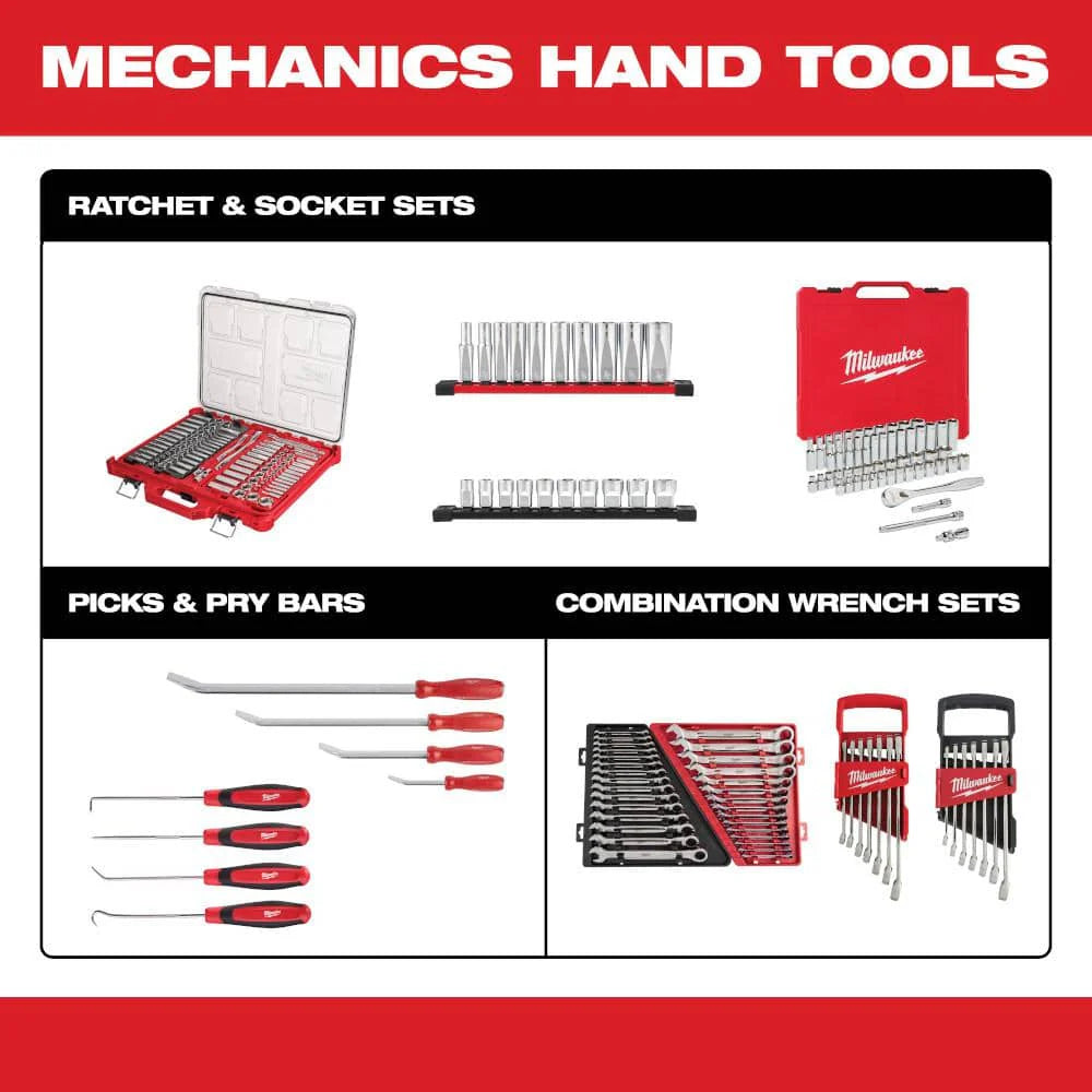 2025 SAE/Metric Combination Ratcheting Wrench Mechanics Tool Set (30-Piece) 48-22-9416-48-22-9516 - image 12