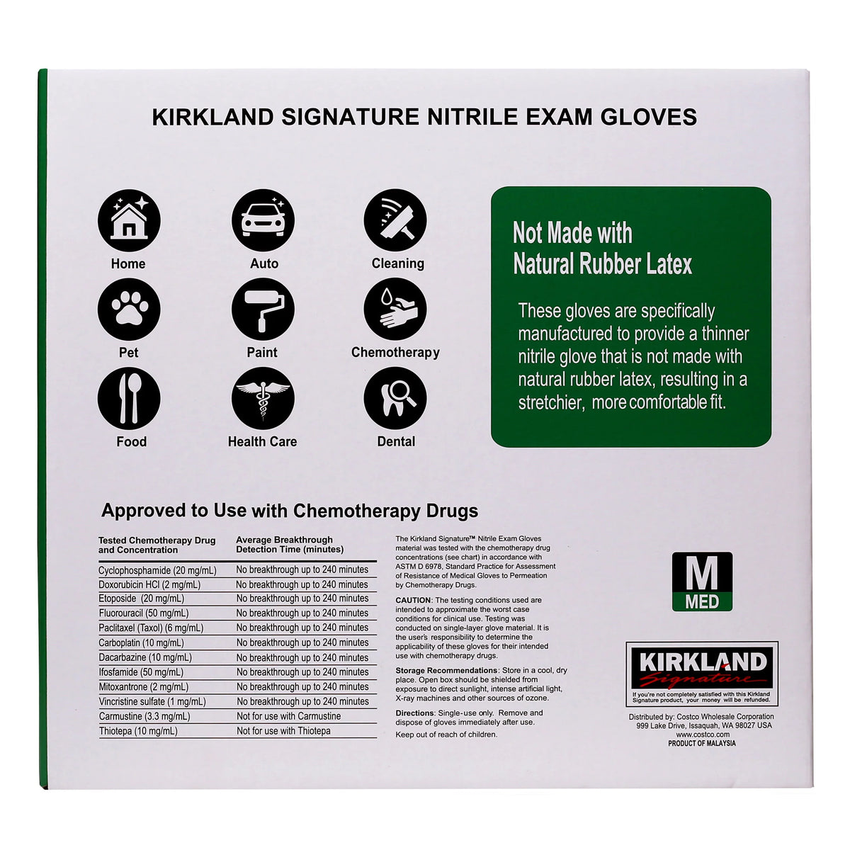 Kirkland Signature Nitrile Exam Gloves, 400-count, Size Medium - image 2