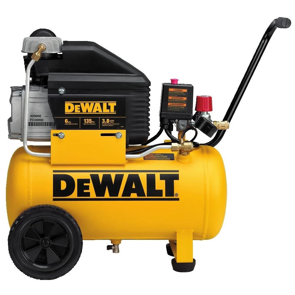 6 Gallon Horizontal Portable Electric Air Compressor - image 1
