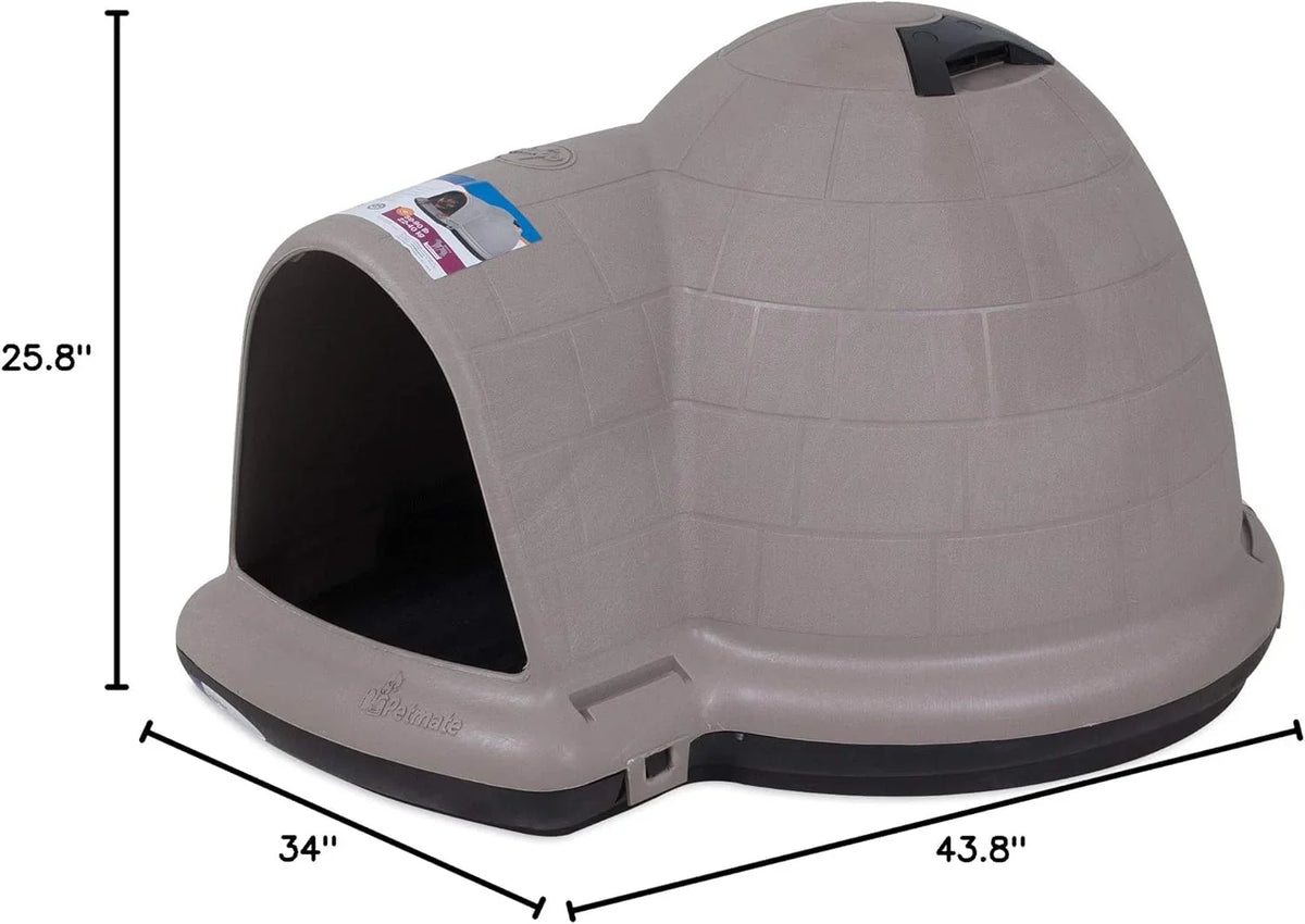 Petmate Indigo Dog House (Igloo Dog House, Made in USA with 90% Recycled Materials, All-Weather Protection Pet Shelter) for XL Dogs -90 to 125 pounds, Made in USA - image 24