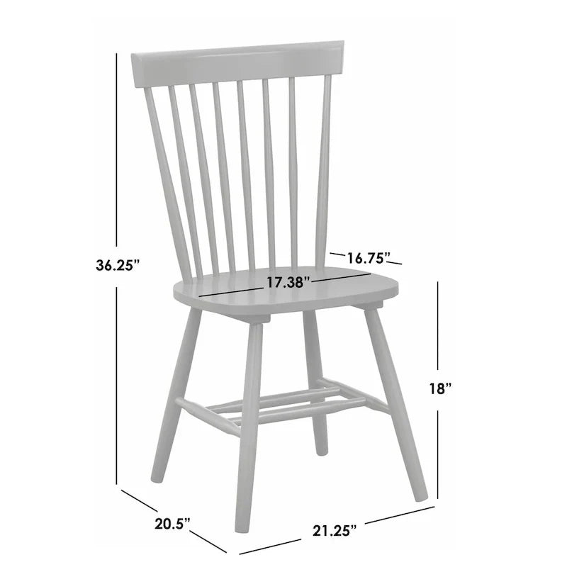 Set of 2 Venice Solid Wood Spindle Dining Chairs by Simple Living - image 27