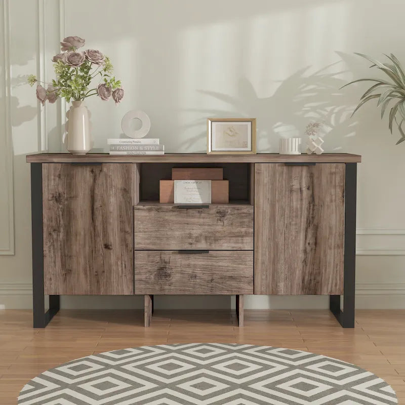 2-Door, 2-Drawer Storage Cabinet and TV Stand - image 20