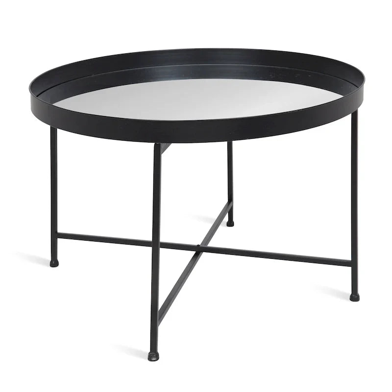 Kate and Laurel Celia 28.25-Inch Round Metal Coffee Table - image 2