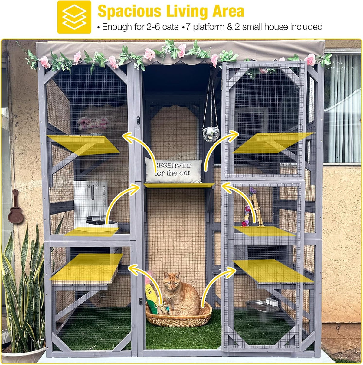 Large Walk-In Outdoor Cat Enclosure - image 5
