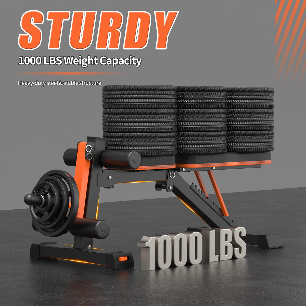 XCHIEF Adjustable Weight Bench - 1000 lbs Heavy Duty Foldable Workout Benchs Press with Leg Extension & Preacher Pad, Flat/Incline/Decline for Home Gym - image 2